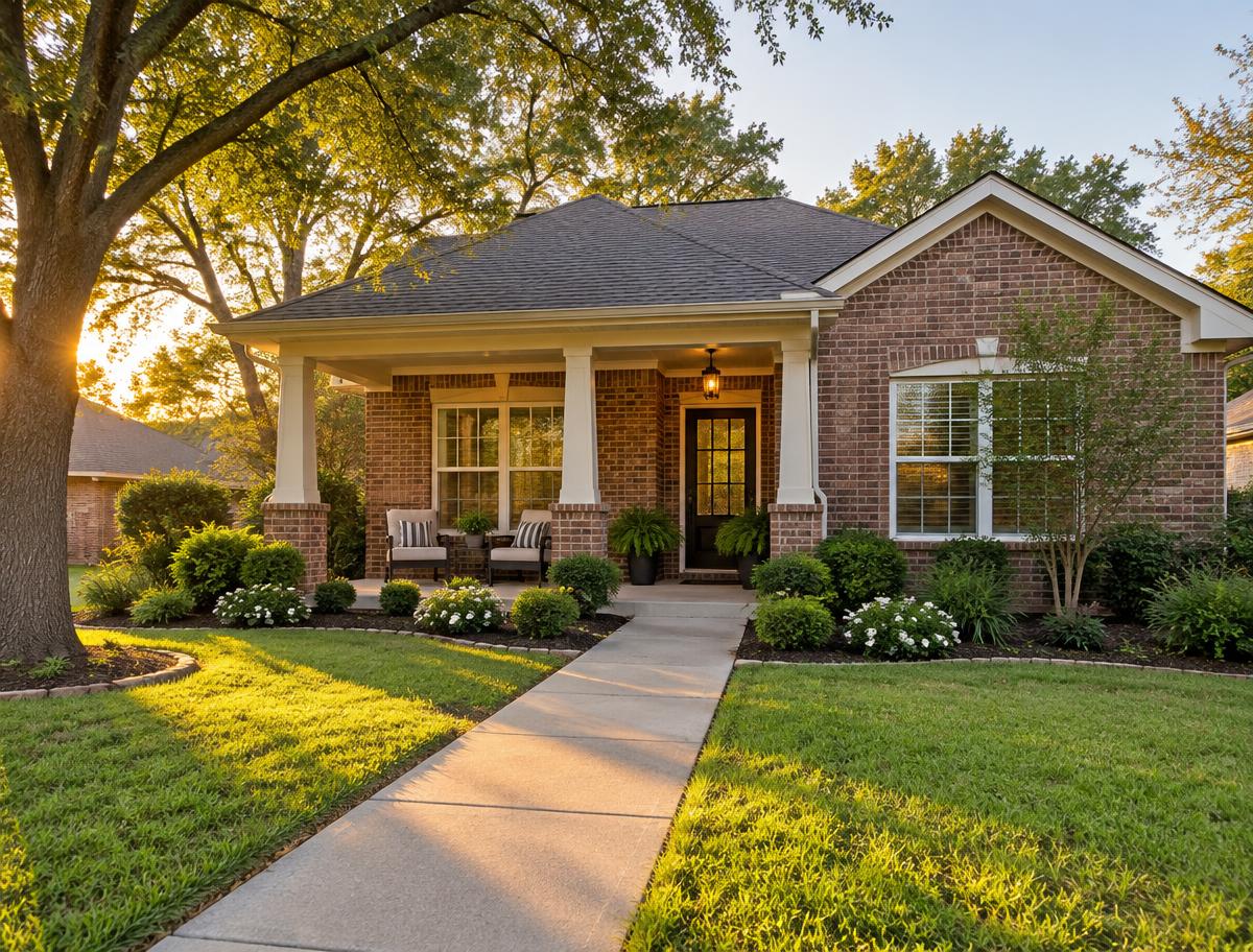 A well-kept Above All home with a covered front porch